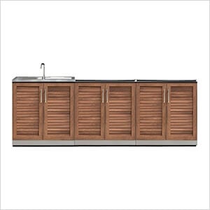 NewAge Outdoor Kitchens Grove 3-Piece Outdoor Kitchen Set (No Countertop)
