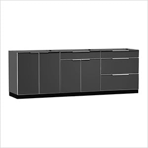 NewAge Outdoor Kitchens Aluminum Slate 3-Piece Outdoor Kitchen Set (No Countertop)