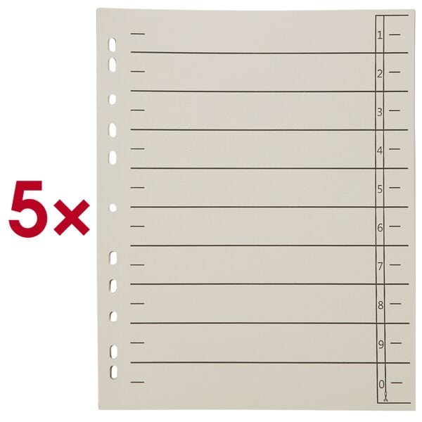 OTTO Office Re 5x Trennblätter 180 g/m² - 100 Stück rosa, 24x30 cm Image