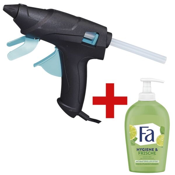 Pattex Klebepistole »MADE-AT-HOME« inkl. Flüssige Handseife »Hygiene & Frische« 0.25 L blau Image