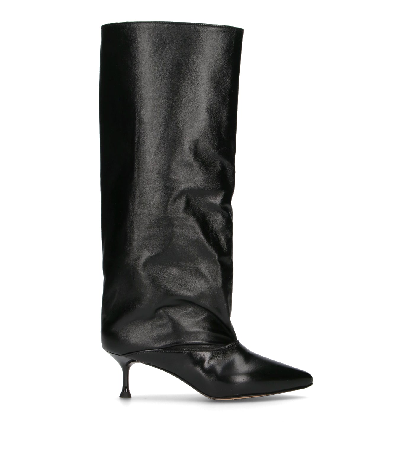 REBECCA VAN DIK Stivale donna nero in pelle