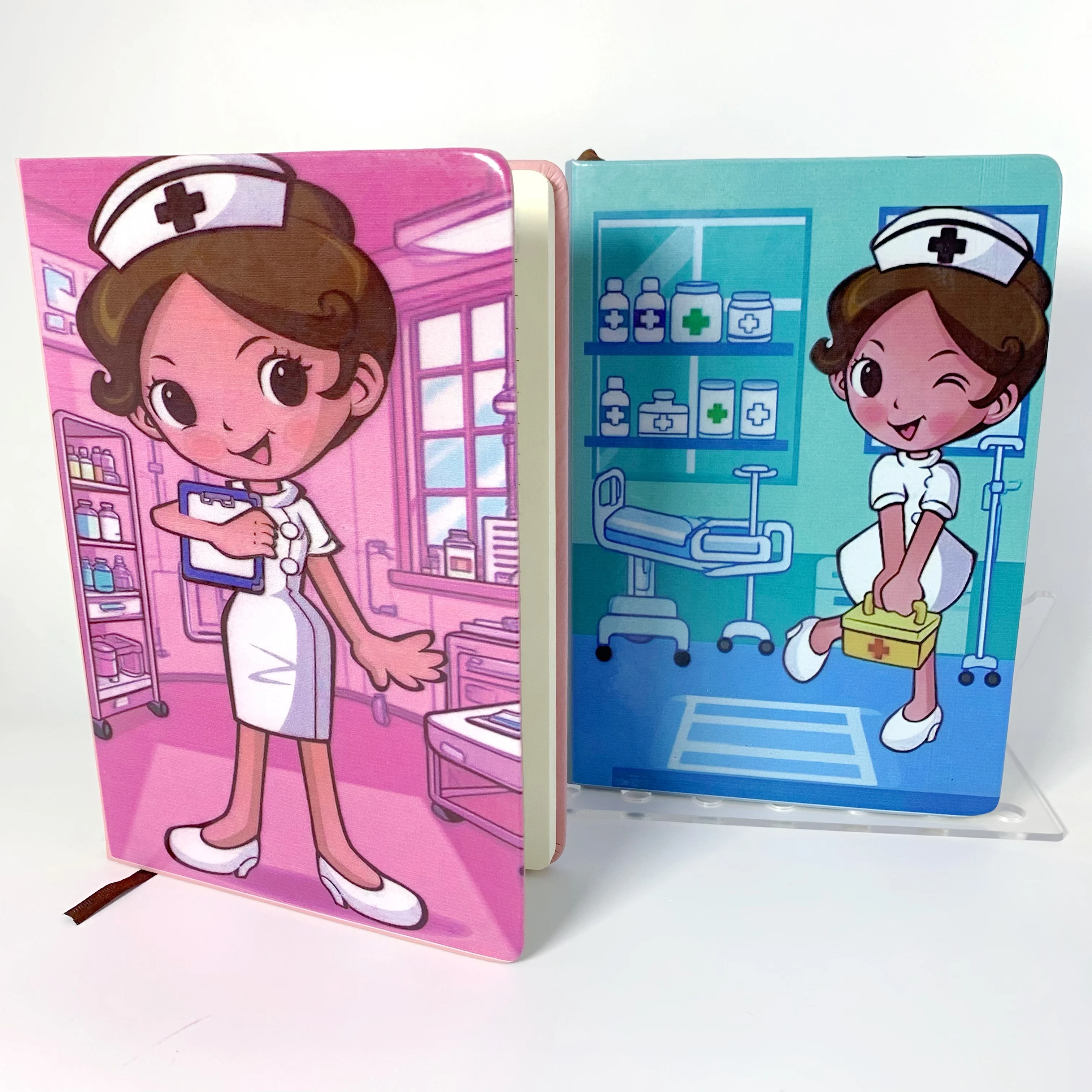 1 Stück/2 Stück Notizbuch zum Tag der weiblichen Arzt, Krankenschwester, Schulsaison · Lerngeschenke, Briefpapier, Weihnachtsgeschenke-Nachrichtenbuch Image