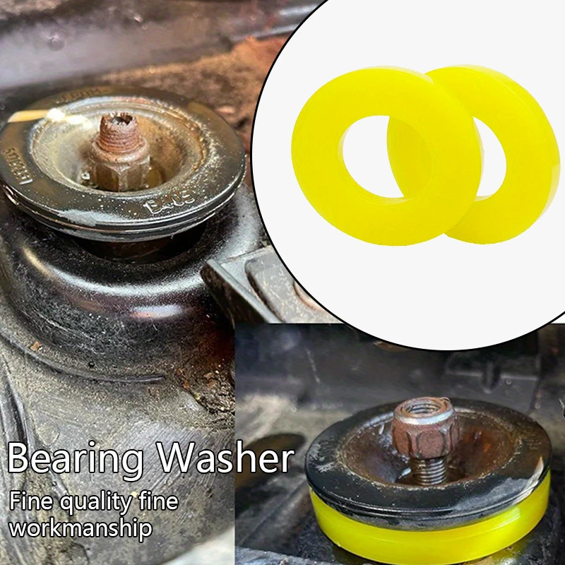 2/4PCS Gelb Suspension Stoßdämpfer Pads Auto Stamm Vorne Strut Top Mount Turm Kissen Ringe Lenkung System Schutz Image