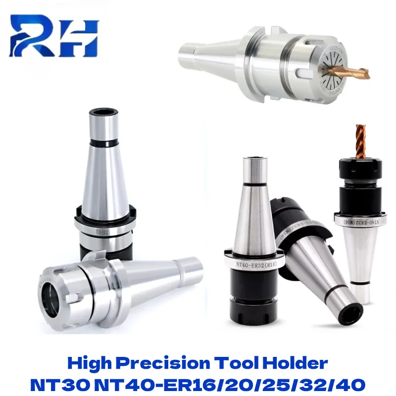 NT30 NT40 ER16 ER20/25/32/40 Spannzangenfutter Werkzeughalter ISO30 ISO40 NT ER Spannzangenhalter Werkzeug für CNC-Fräsmaschine Werkzeugspindel Image