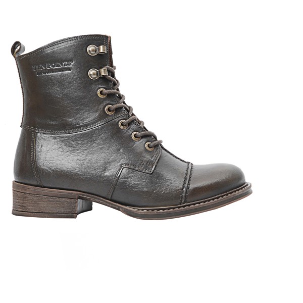 Ten Points - Women's Pandora Lace Boots Tanned Leather - Freizeitstiefel 37 | EU 37 grau