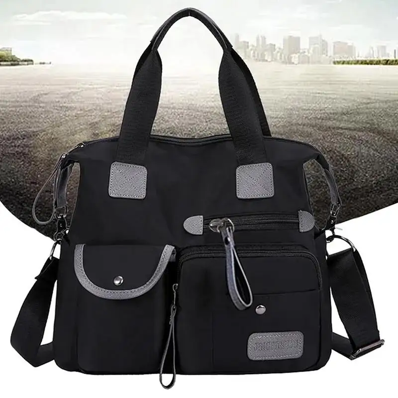 Praktische Neue Ankunft Nylon Frauen Messenger Taschen Casual Große Kapazität Damen Handtasche Weiblichen Umhängetasche Schulter Wasserdicht Image