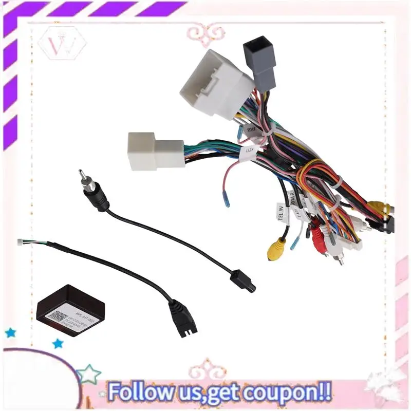 Einfach zu bedienendes RP5-MT-002 Canbus-Box-Decoder mit Kabelbaum, Stromkabel für Mitsubishi Pajero Sport Triton ASX Image