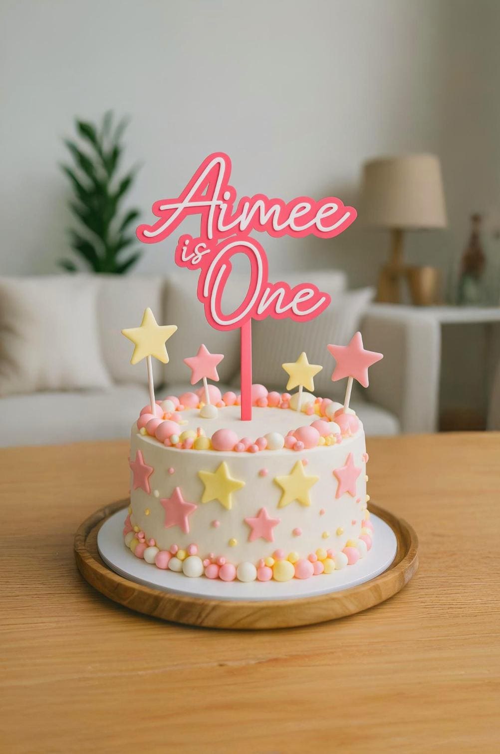 Topper per torta personalizzato, Topper per torta con nome ed età, Topper per torta di compleanno, Topper per torta con l'età in parole, Topper per to