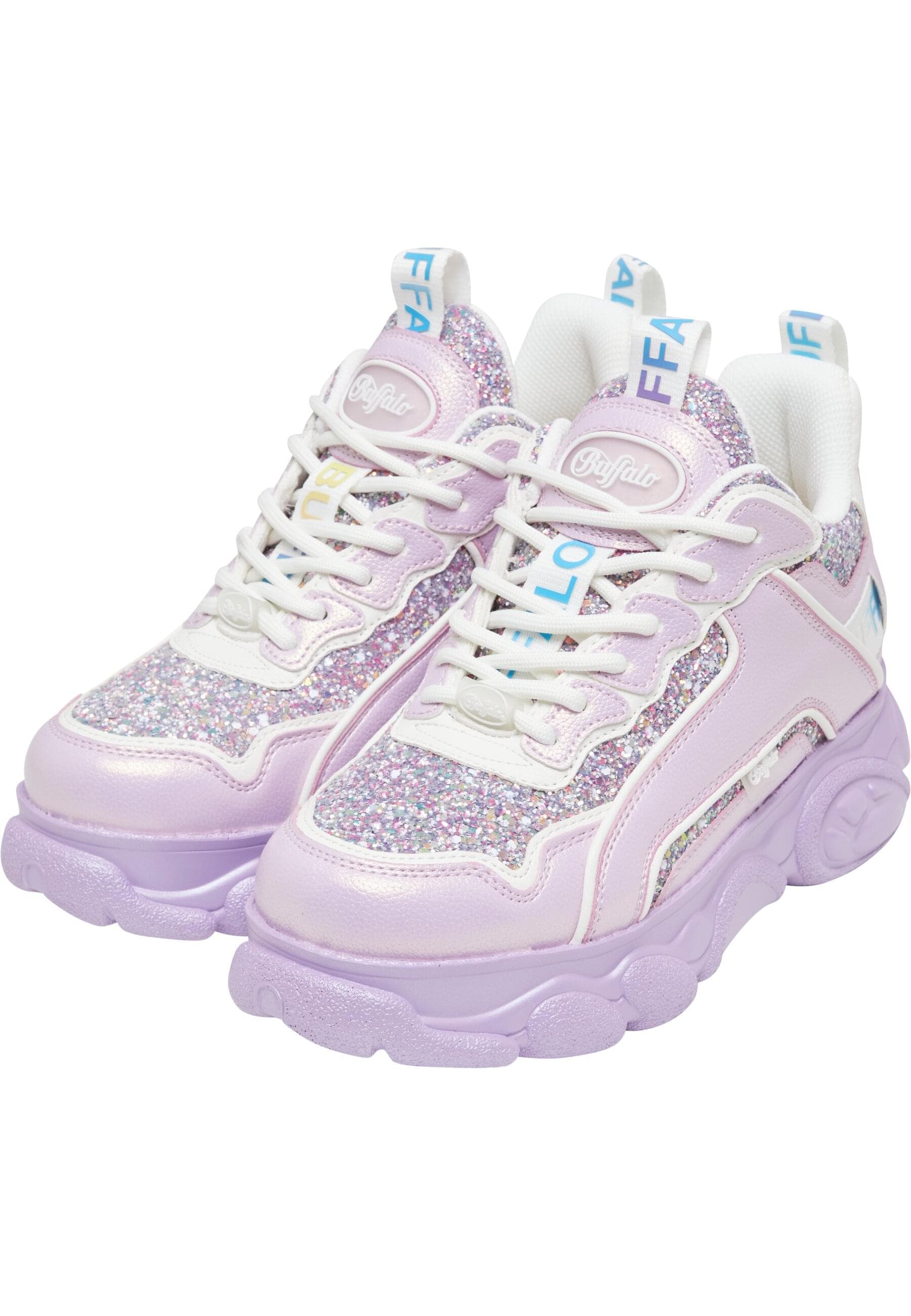 Trainingsschuh BUFFALO "Buffalo CLD CHAI", Damen, Gr. 40, pink, lila multi, Polyurethan, Schuhe