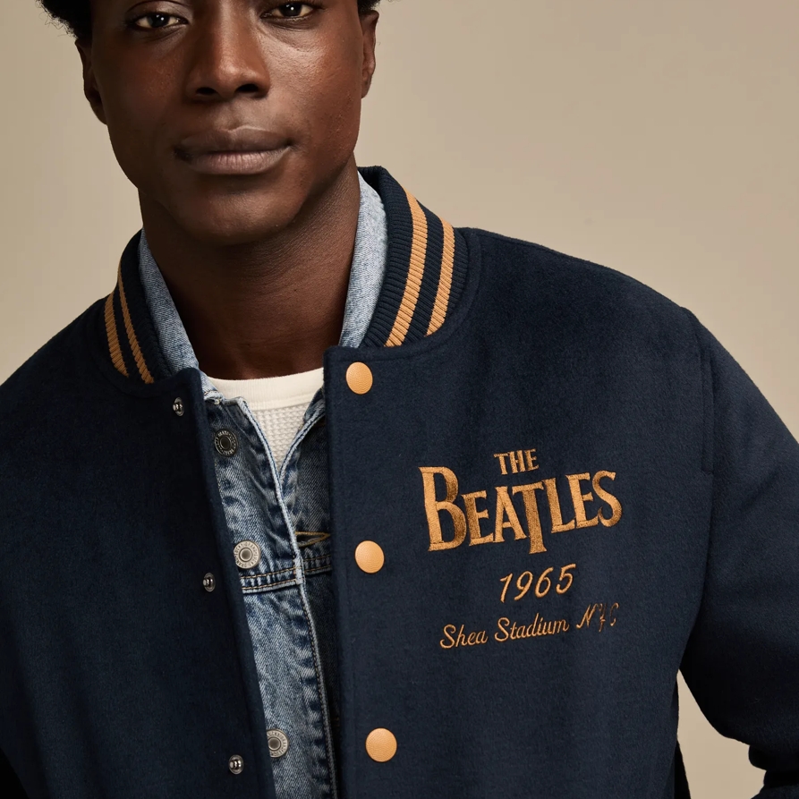 Lucky Brand Beatles Jacket - Men's Clothing Outerwear Jackets Coats in Patriot Blue, Size L