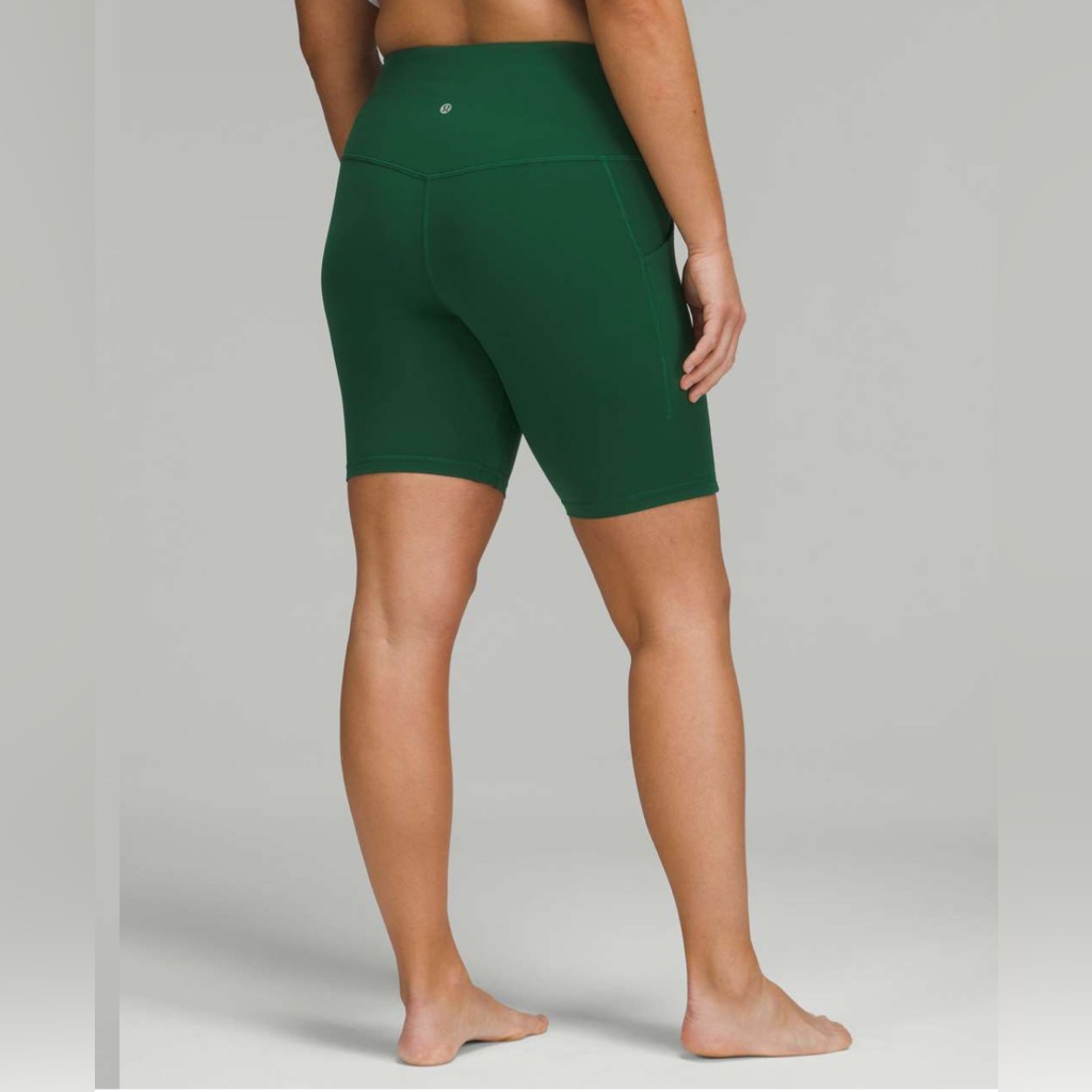 Lululemon Athletica Shorts | Euc! Lululemon Align High Rise Short W/Pockets 8’ | Color: Green | Size: 8