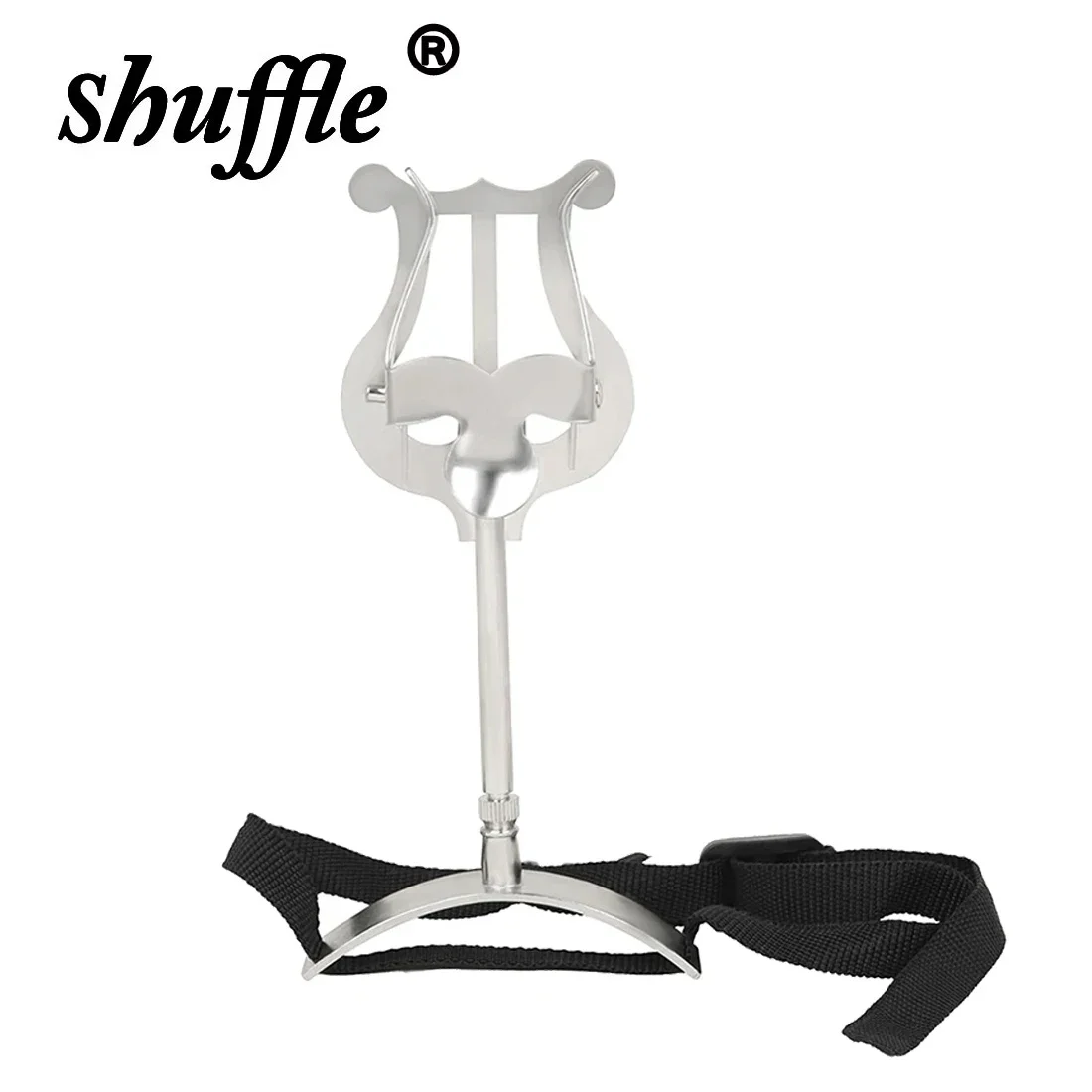 Tenor Horn Notenständer Tragbarer Euphonium Silber Metall Marschieren Notenständer Holzblasinstrument Zubehör Tenor Teile Image