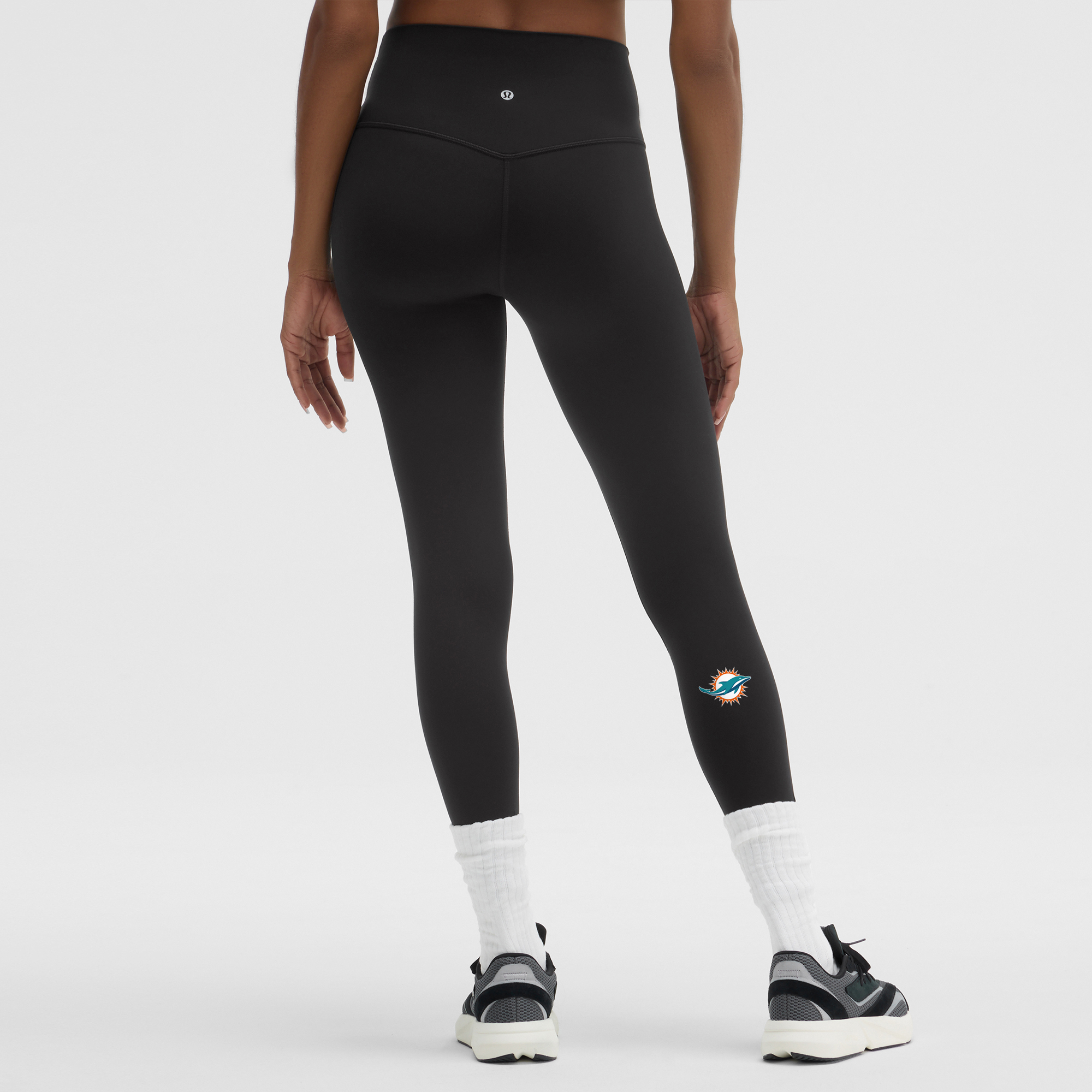 Schwarze lululemon Miami Dolphins Align™ High-Rise-Hose für Damen, 25" Image