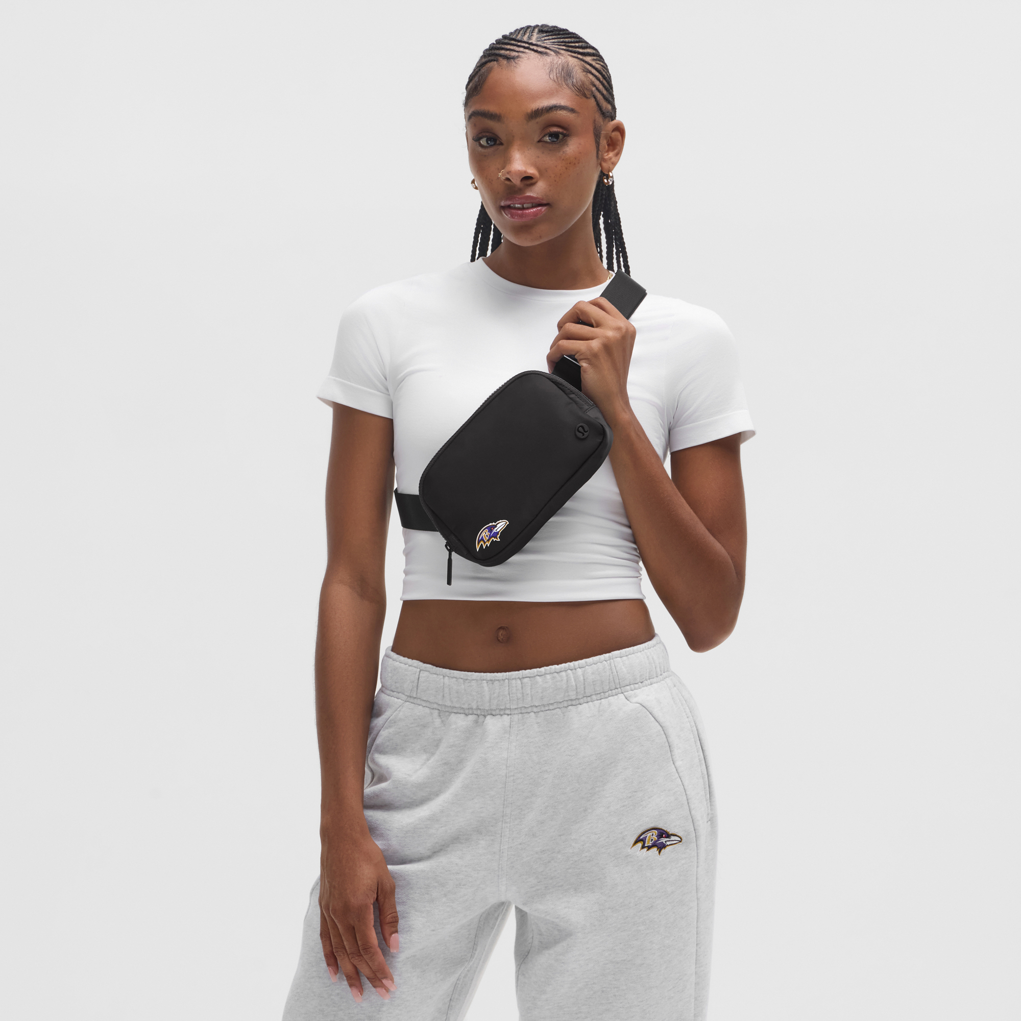 lululemon – Everywhere – Schwarze Gürteltasche „Baltimore Ravens“ Image