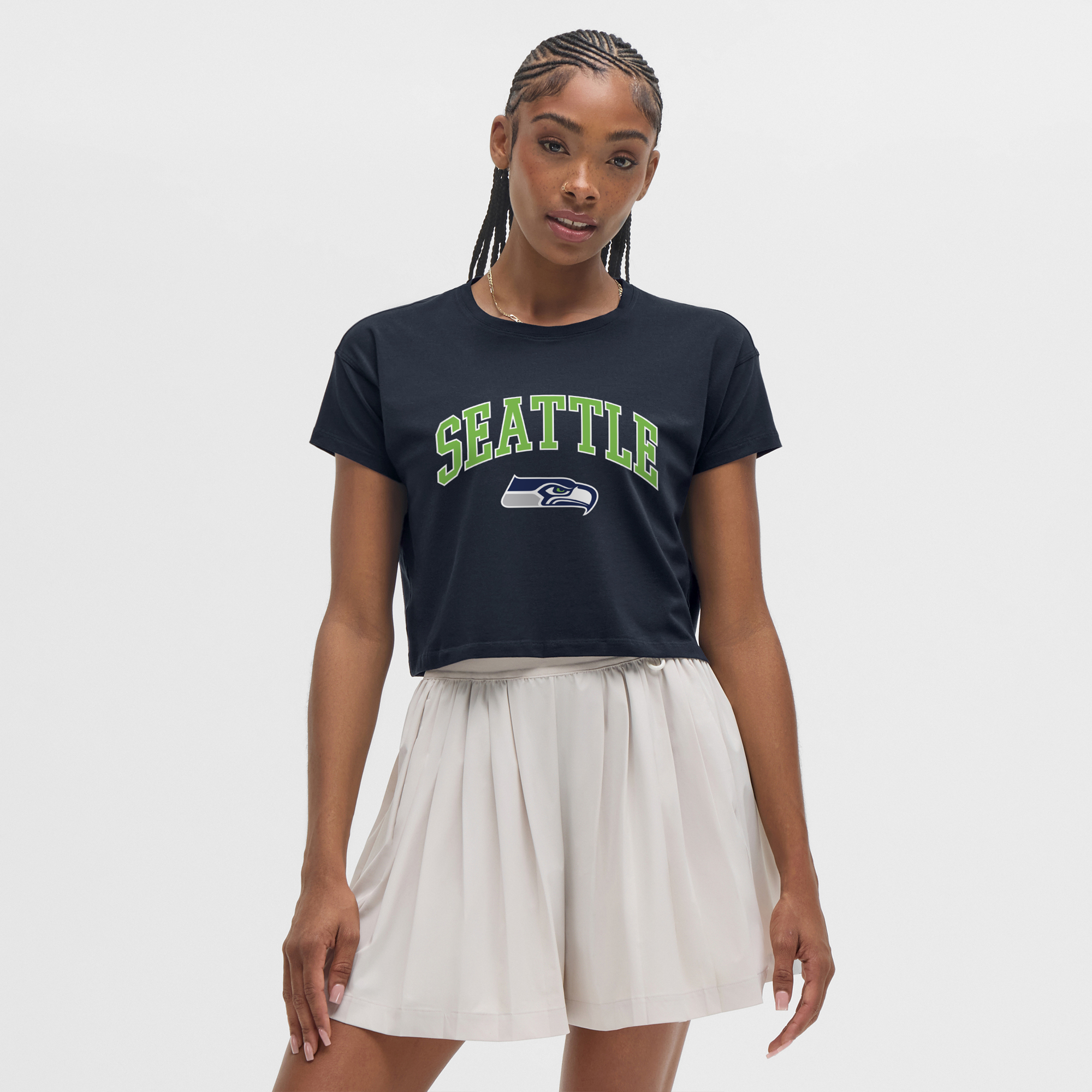 lululemon Navy Seattle Seahawks Cates T-Shirt für Damen Image