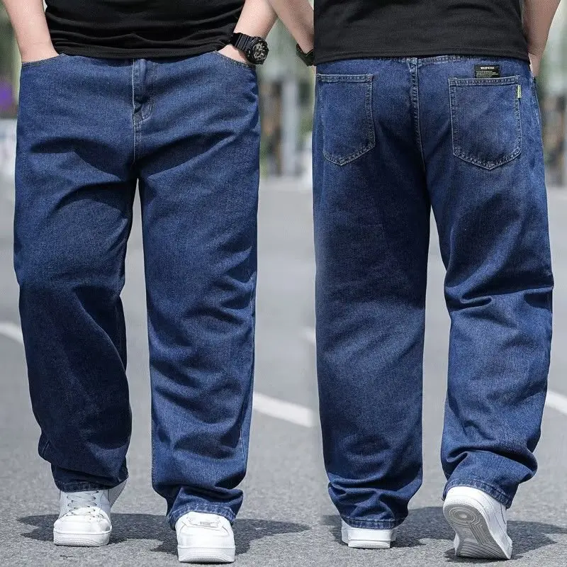 Denim Hosen Herren Jeans Baggy Jeans Mann Jean Große Größe Y2k Herren Männlich Cargo Schwarz Neue Breite Bein Hosen Oversize Kleidung
