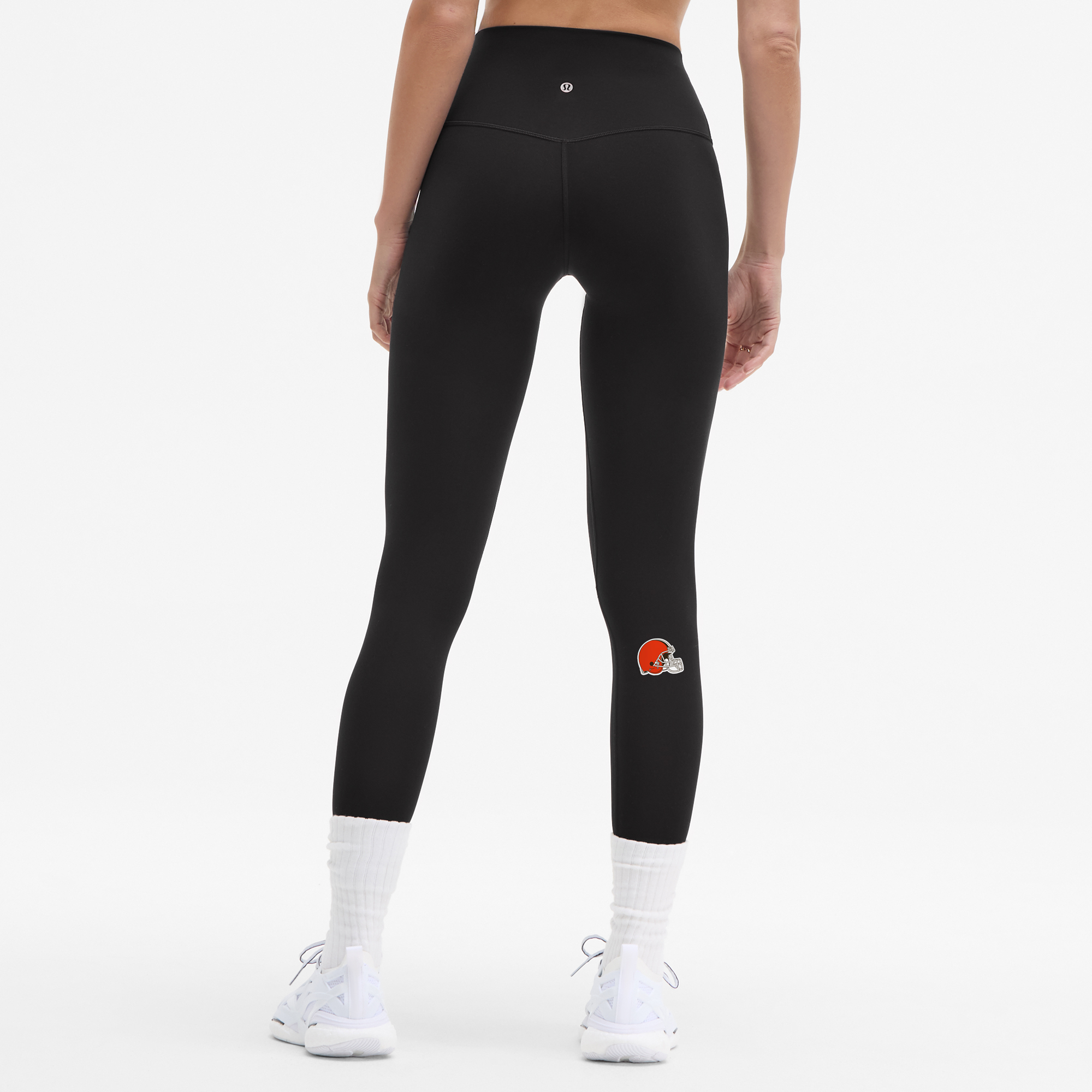 Schwarze Cleveland Browns Align™ High-Rise-Hose für Damen, 25" Image
