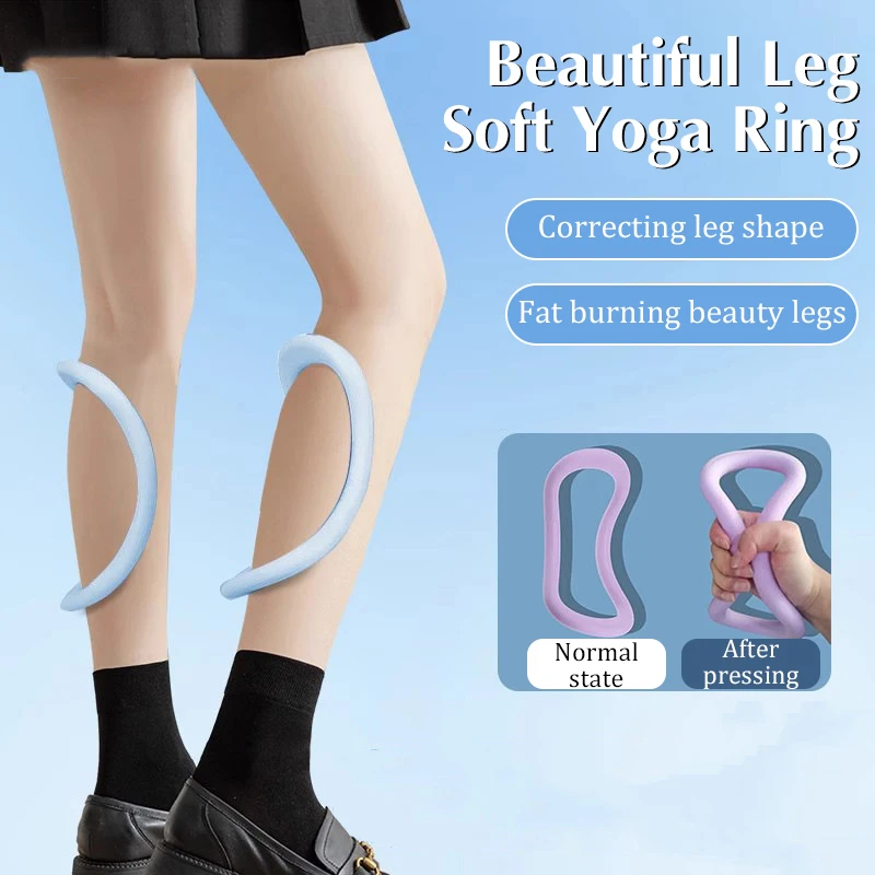 1Pc Yoga Ring Fitness Stretch Entspannung Pilates TPR Weiche Faszien Stretch Fitness Faszien Massage Training Yoga Kreis Ausrüstung