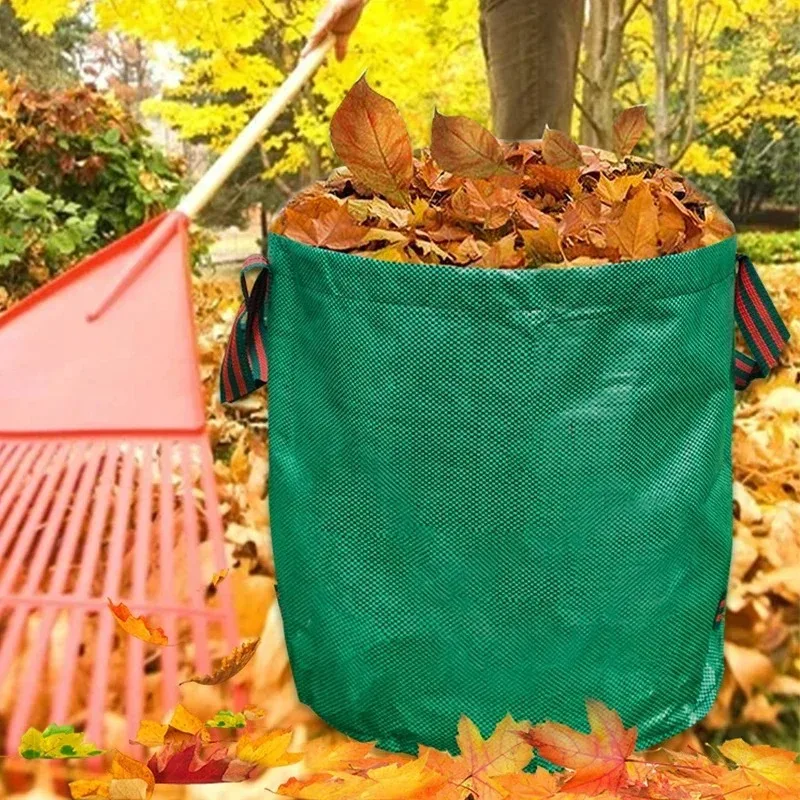 Robuste wiederverwendbare Gartenabfallbeutel, Gartenwerkzeugbeutel, Beutel für eingeweihte Pflanzen und Grasschneidemaschinen. Image
