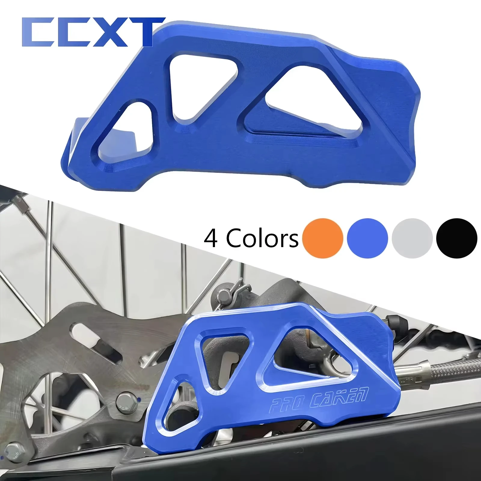 Moto CNC Pinza di Protezione Disco Freno Posteriore Guard Per Husqvarna TE TC FE FC 2014-2017 Per KTM EXC EXCF XC XCF SX SXF 2024