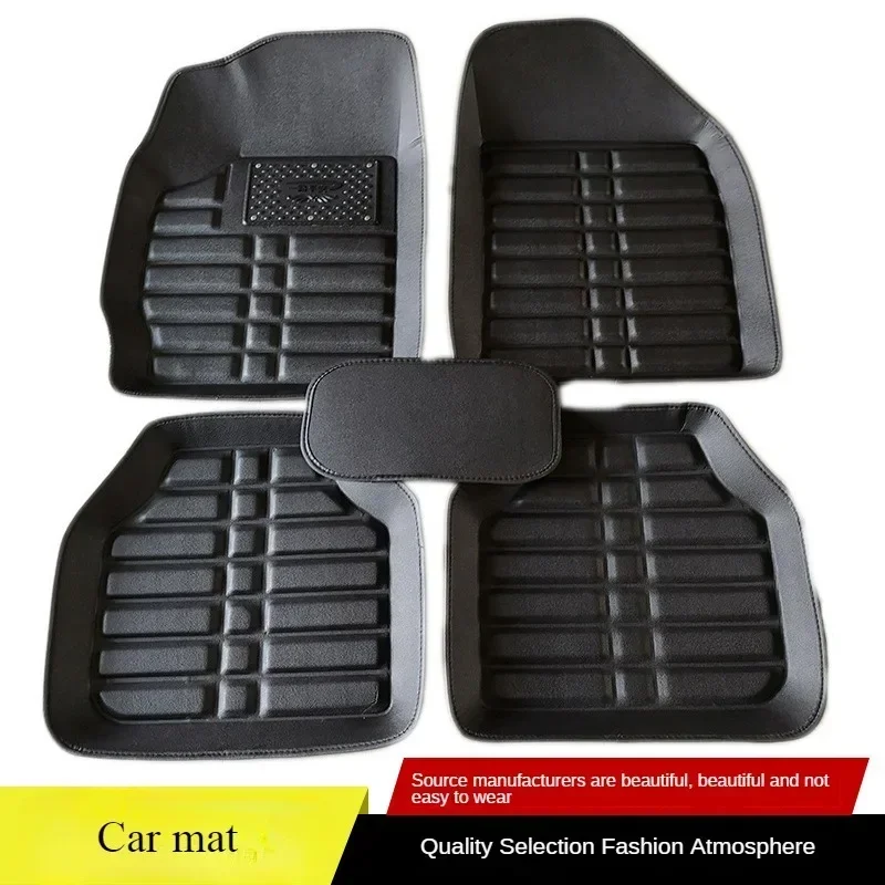5 pezzi Premium facile da pulire impermeabile poggiapiedi per auto universale impermeabile in pelle PU durevoli tappetini per auto accessori interni per auto
