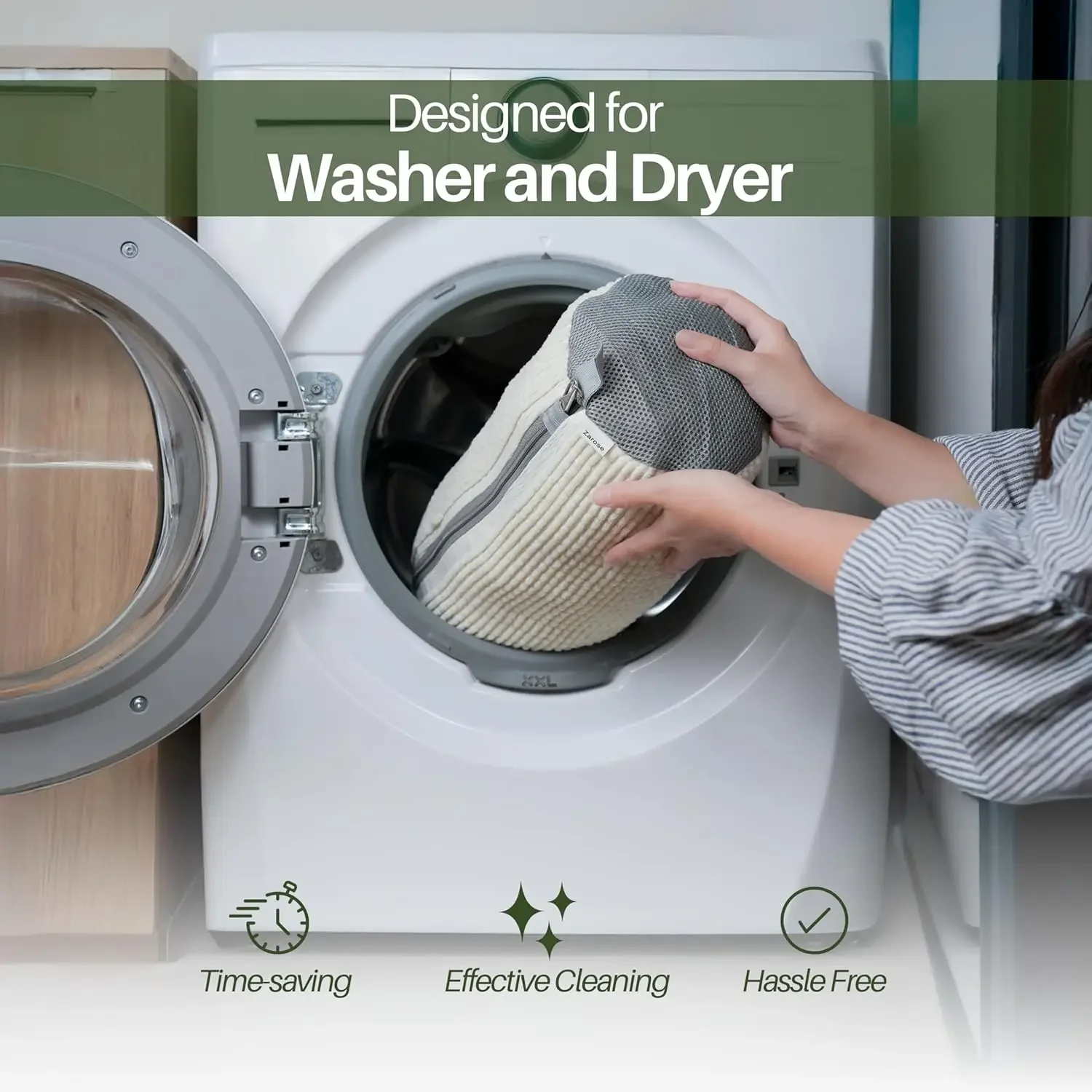 Durable Shoe Washing Machine Bag for All Shoe Types Quick Easy Cleaning, Laundry Shoe Bag for Washer and Dryer