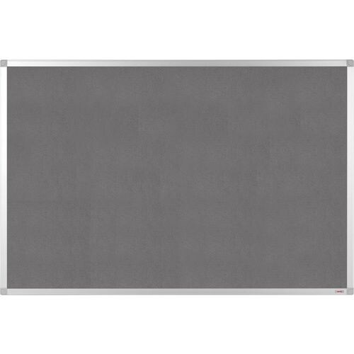 Viking Pinnwand Nicht magnetisch Wandmontage Filz 60 (B) x 0,81 (T) x 45 (H) cm Aluminium Grau Image