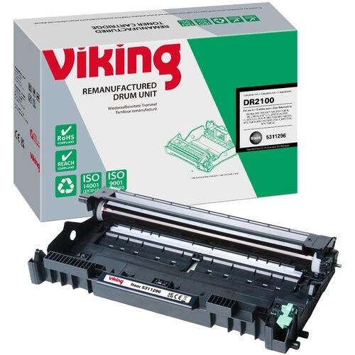 Viking Kompatibel Brother DR-2100 Trommel Schwarz Image