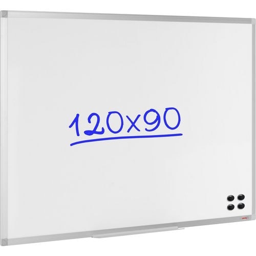 Viking Whiteboard Wandmontiert Magnetisch Emaille Einseitig 120 (B) x 90 (H) cm Image