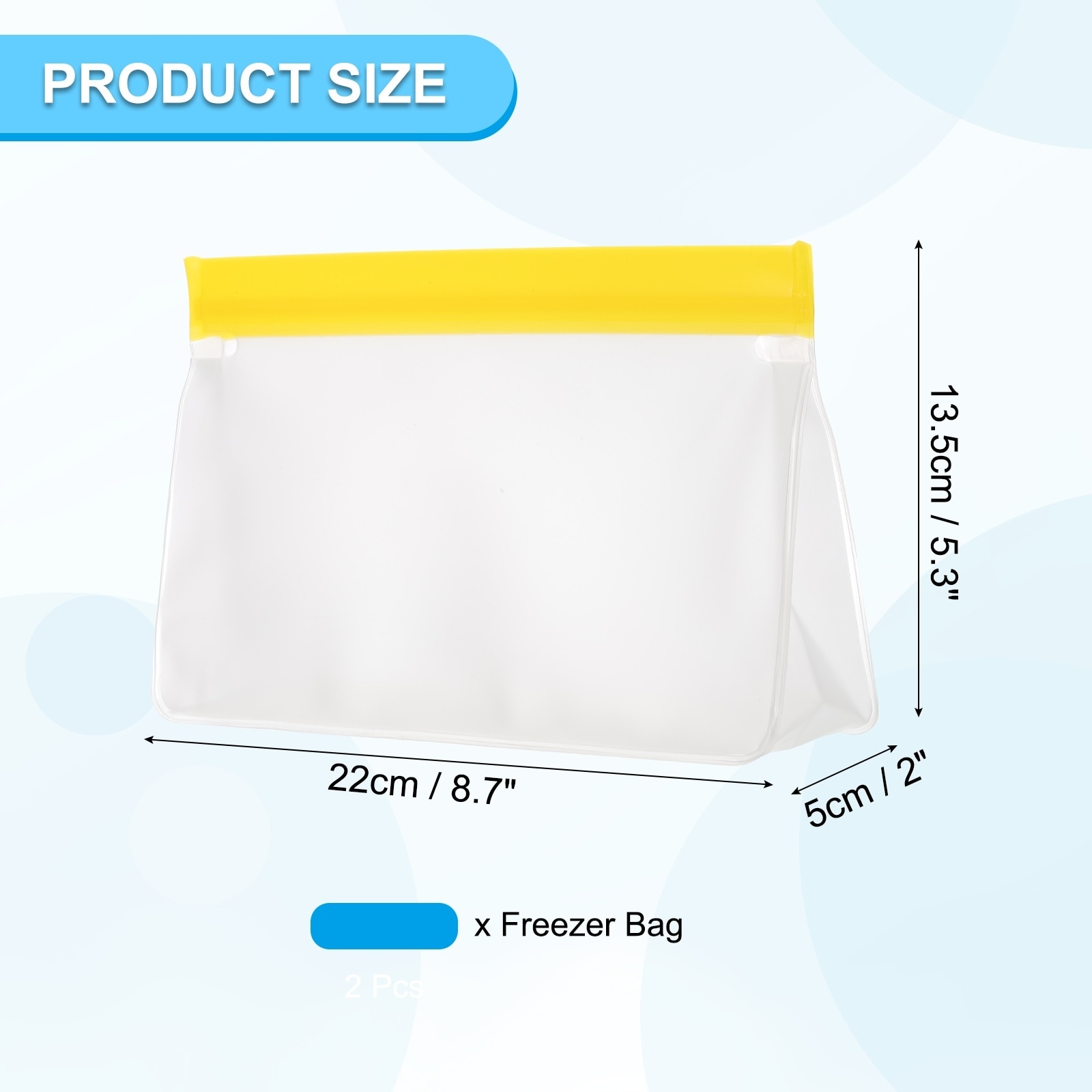 Reusable Freezer Bag, Leakproof Zip Bags Zip Bags