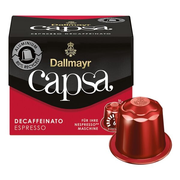 Dallmayr Kaffeekapseln »capsa Espresso Decaffeinato« 10 Stück braun Image