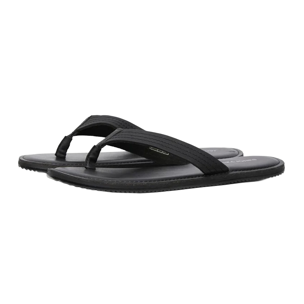 Jack And Jones - Herren Flipflops "Washton", Leder (Anthrazit)