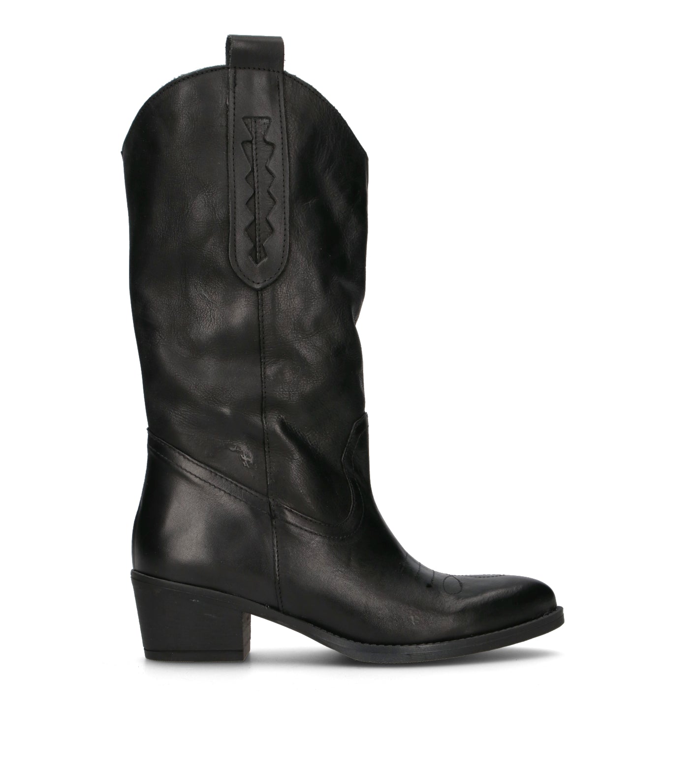 NEROFUMO Stivale donna nero in pelle