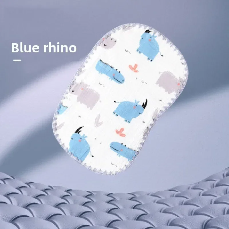 Baby Cloud Slice Kissen Anti-Sprühkissen Reine Baumwolle Neugeborenen Flaches Kissen Sommer Schweißabsorbierendes Kissen Babykissen Image