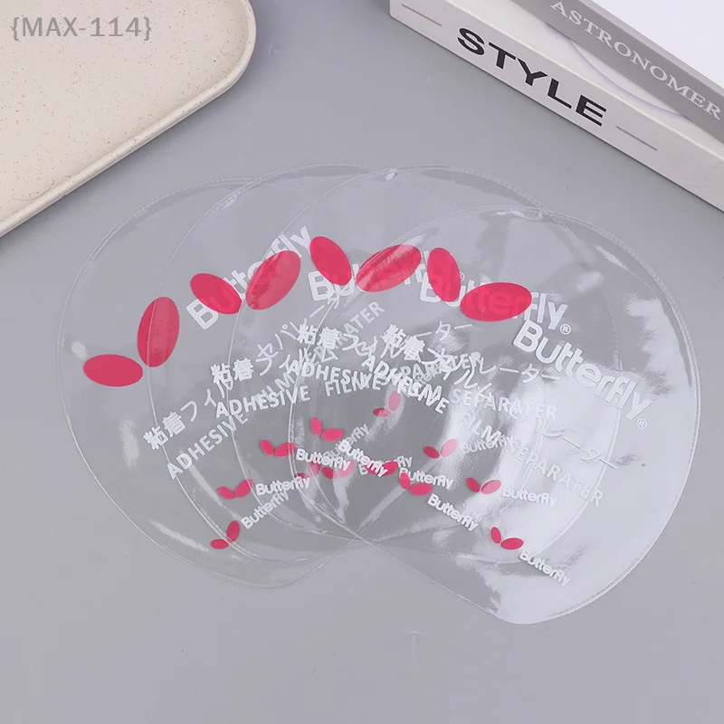{MAX-114} 10/20/30 Stück Tischtennis-Schutzfolie, klebrige transparente Wartungsabdeckung für Ping-Pong-Schläger aus Gummi Image