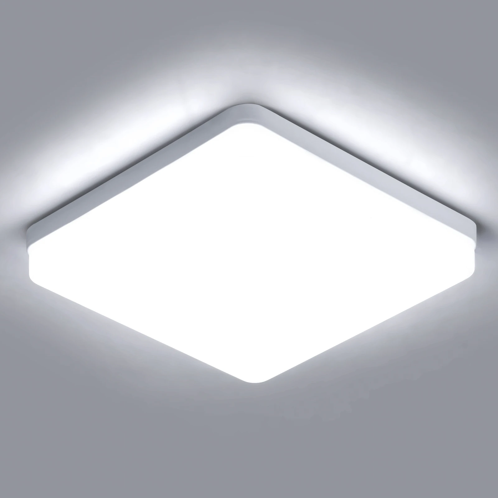 LED-Deckenleuchte, quadratisch, 36 W, 6500 K, Deckenleuchte, LED-weiße Lampen, Deckenleuchten für Lampe, Wohnzimmer, Schlafzimmer, Küchenlampe