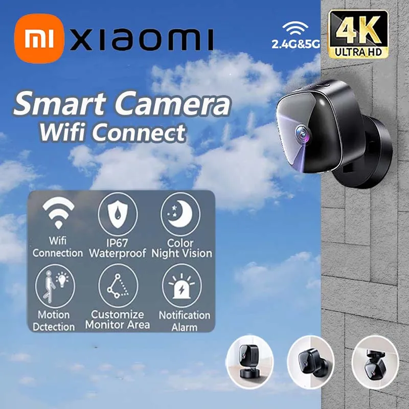 6K HD Mini Kamera Wifi Kamera Drahtlose Sicherheit Schutz Remote Monitor Camcorder Video Überwachung Hause Smart Kamera Image