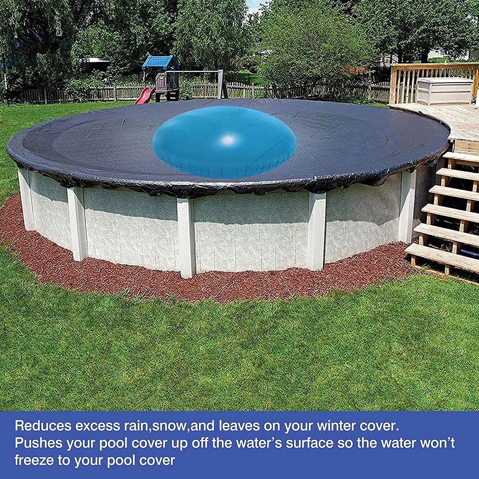 Luftbeckenkissen, kältebeständige Poolabdeckung, Luftkissen, winterfestes Poolabdeckungskissen für oberirdische Schwimmbadabdeckungen Image