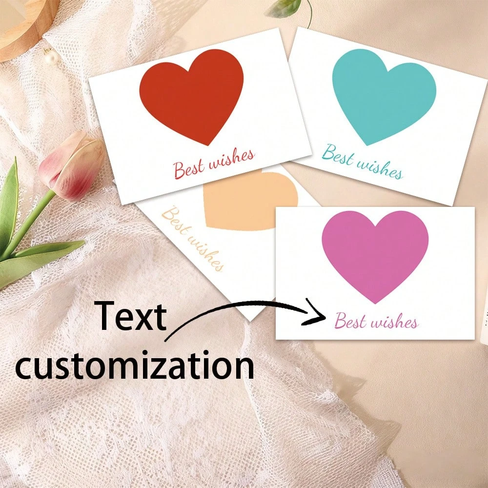 Personalisierte Karten, Text, Muttertag, Geburtstag, Danke, Hochzeit, Versammlungen, Partys, Geschenk, Nachricht, Postkarten, Liebesbriefe, Hochzeit, Meer Image