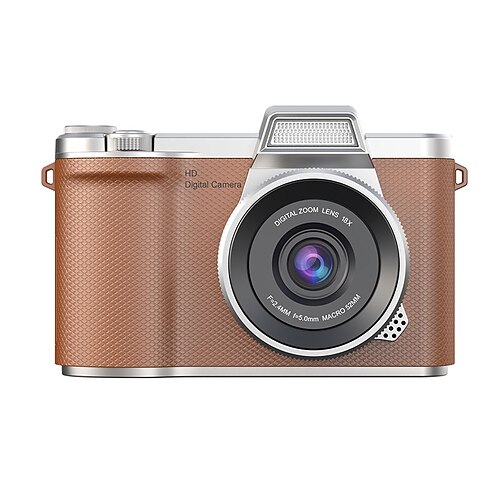 1080P HD Tragbare CCD Kamera mit 4K Linse Klappbildschirm USB wiederaufladbarer Lithium-Polymer-Batterie für Anfänger Reise Vlogging Perfektes Valentinstagsgeschenk für Anfänger Fotografie Modern Image