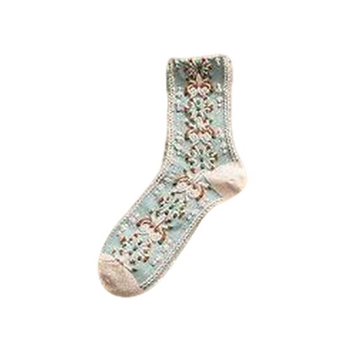 Damen Strümpfe Outdoor Ferien Blume Polyester Basic Klassisch Lässig Elastisch Warm 1 Paar Image