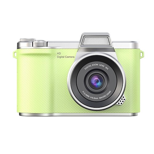 1080P HD Tragbare CCD Kamera mit 4K Linse Klappbildschirm USB wiederaufladbarer Lithium-Polymer-Batterie für Anfänger Reise Vlogging Perfektes Valentinstagsgeschenk für Anfänger Fotografie Modern Image