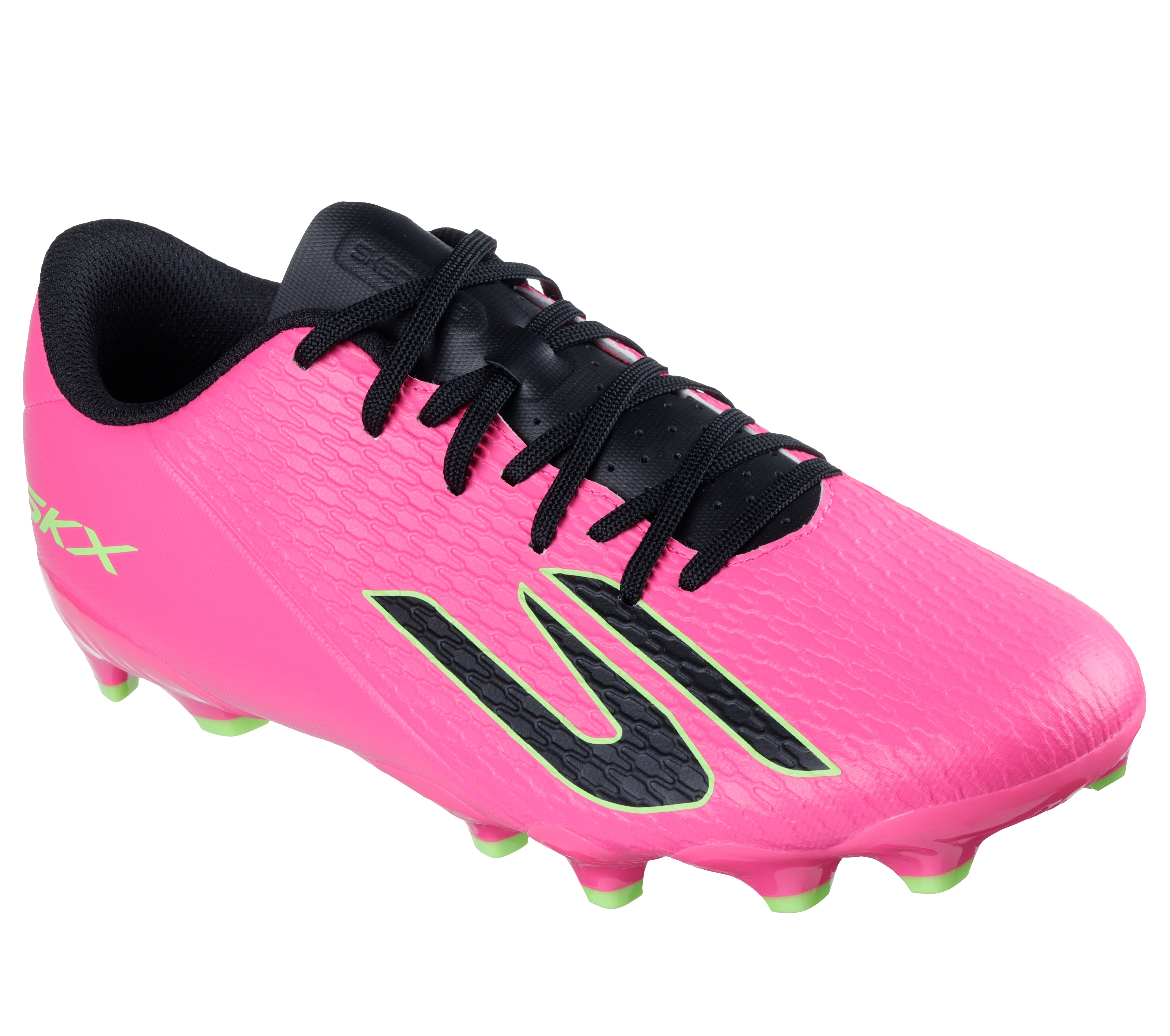 Fußballschuh SKECHERS "CLUB MG, Go Soccer Mens, Skechers Skx_2 Club Mg", Damen, Gr. 43, pkbk pink, Lederimitat, Schuhe Fußballschuh, Kunstrasenschuh, Rasenschuh bietet überlegen Traktion