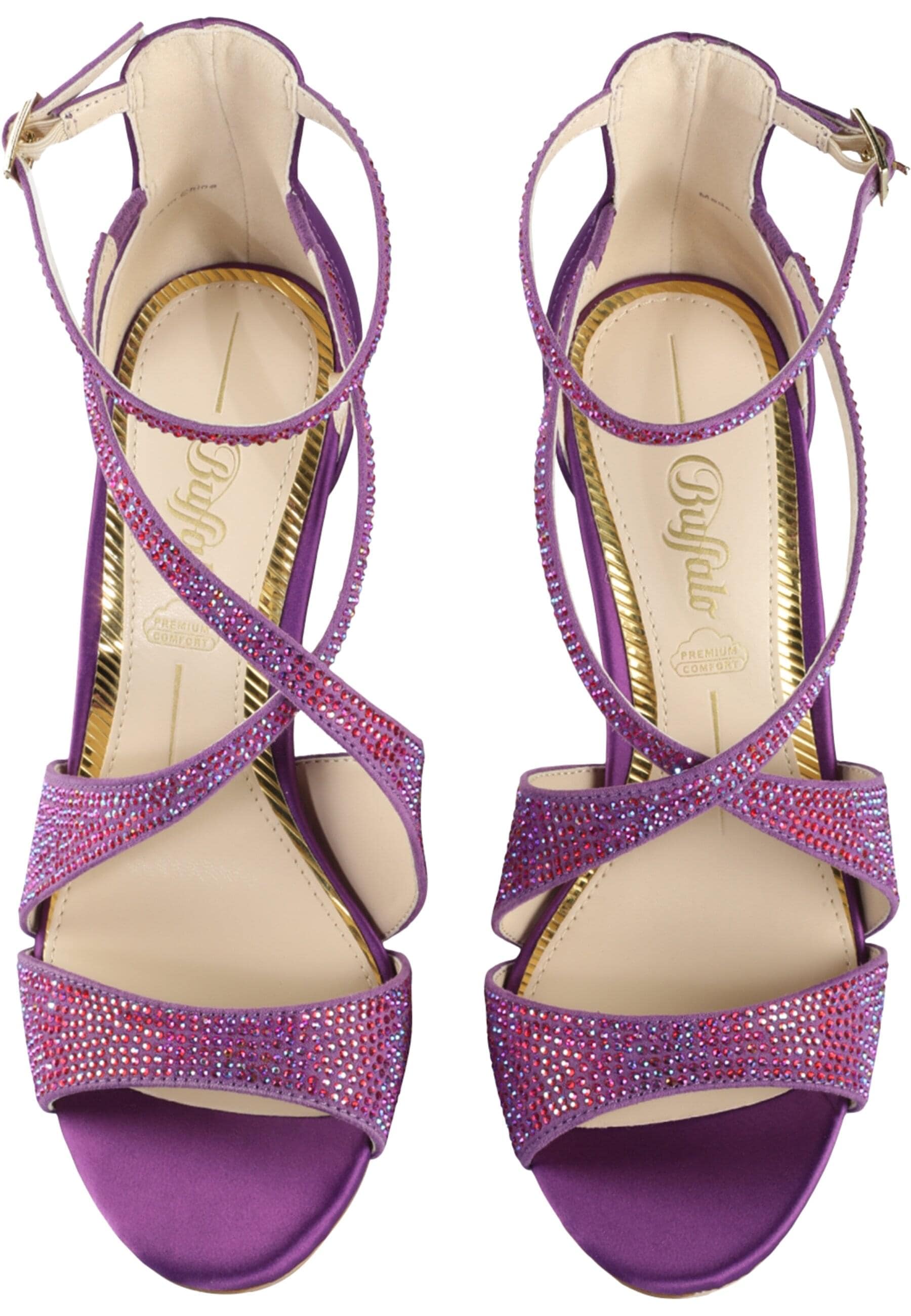 High-Heel-Pumps BUFFALO "Buffalo MIRANDA SPARK", Damen, Gr. 39, lila multi, unifarben, Schuhe