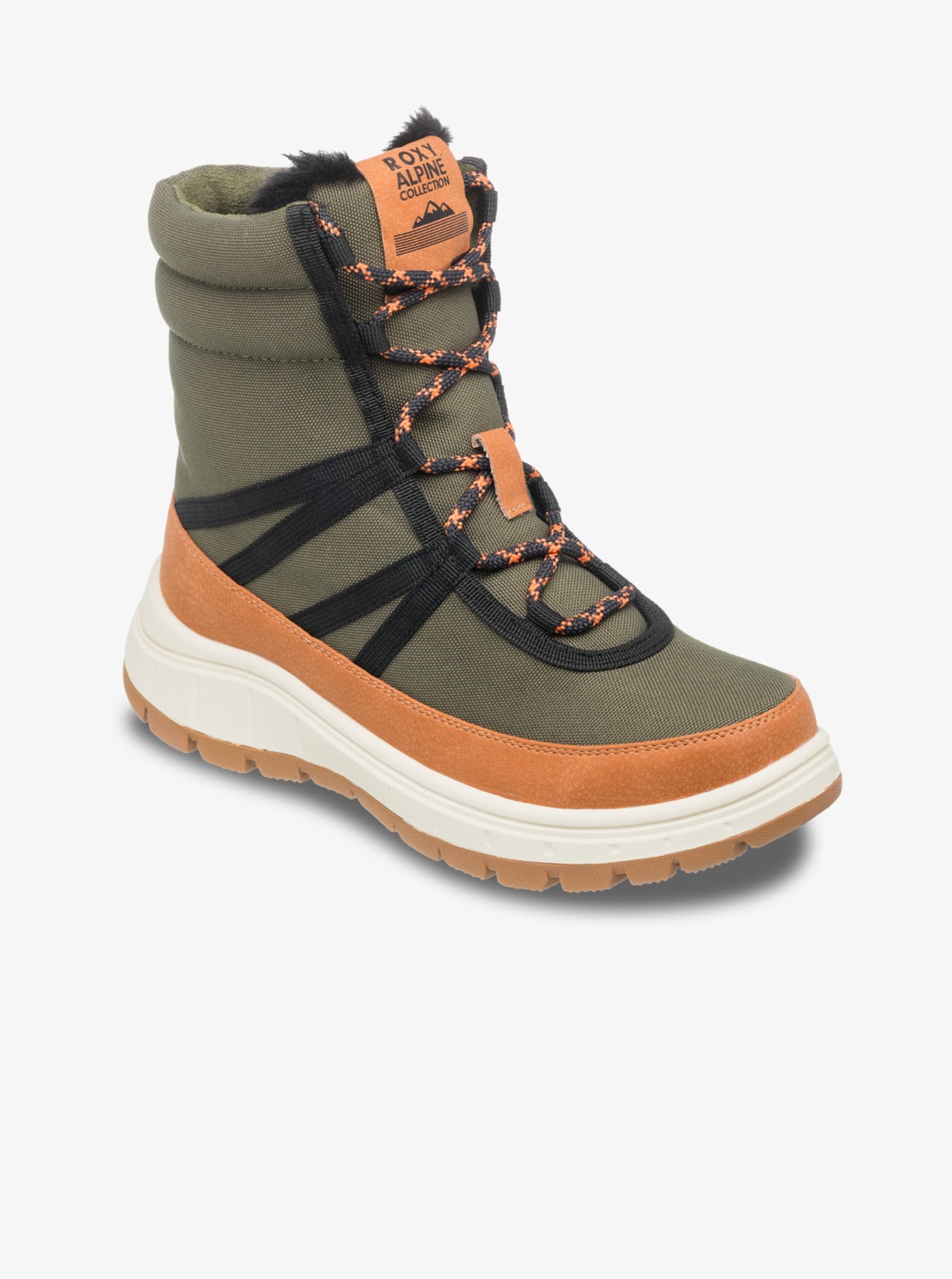 Winterboots ROXY "ALLYX", Damen, Gr. 38, khaki, Synthetik, Schuhe Winterboots, Winterschuhe, Winterstiefel, Snowboots, wasserabweisend & gefüttert
