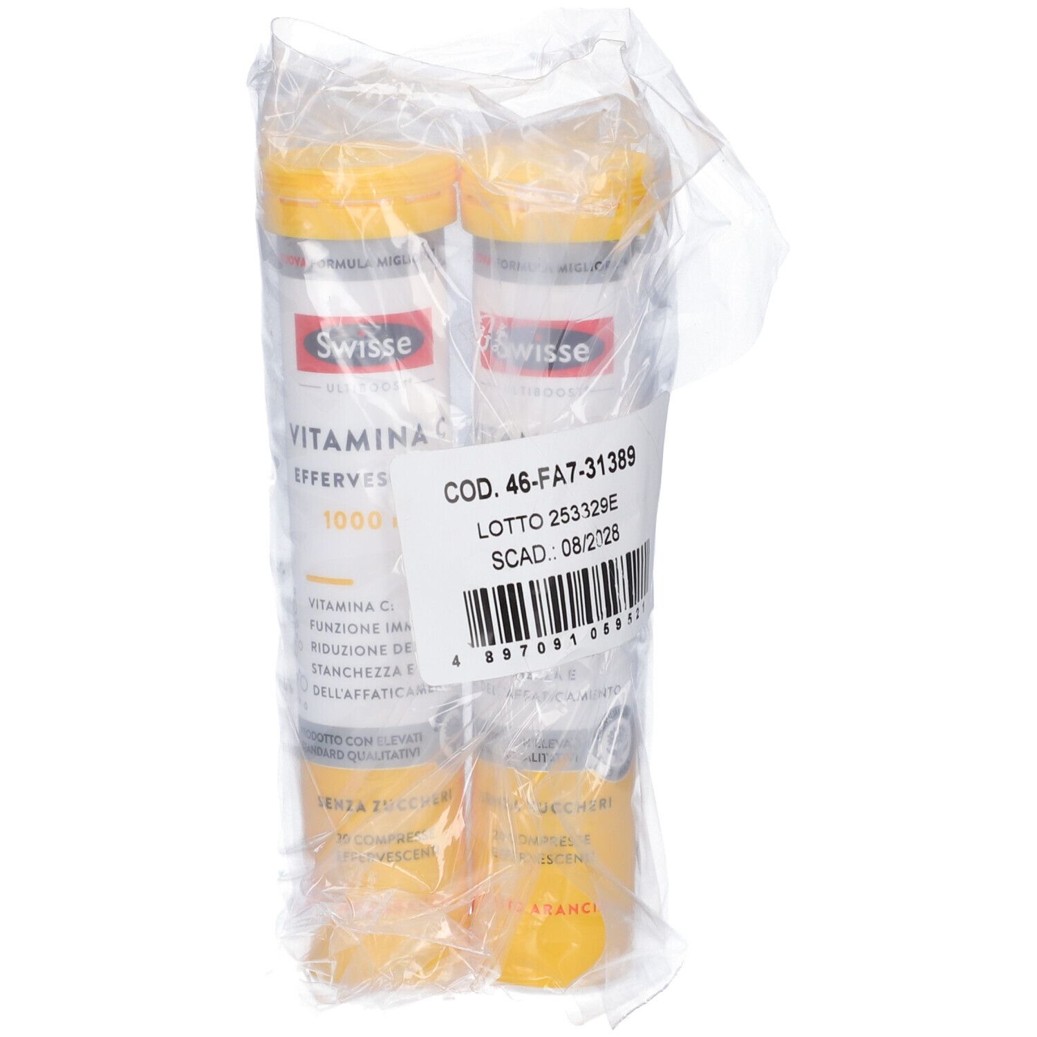 Swisse Ultiboost Vitamina C Compresse Effervescenti Bipack 2x80 g effe