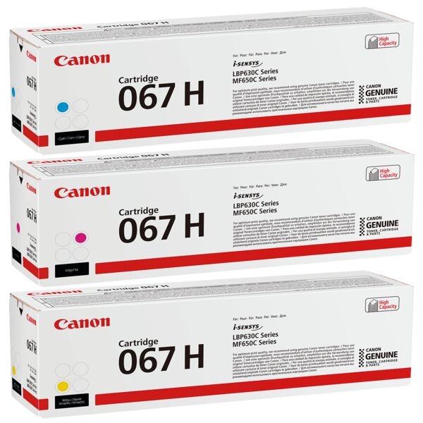 Canon Toner-Set »067 HC« + »067 HM« + »067 HY« blau Image