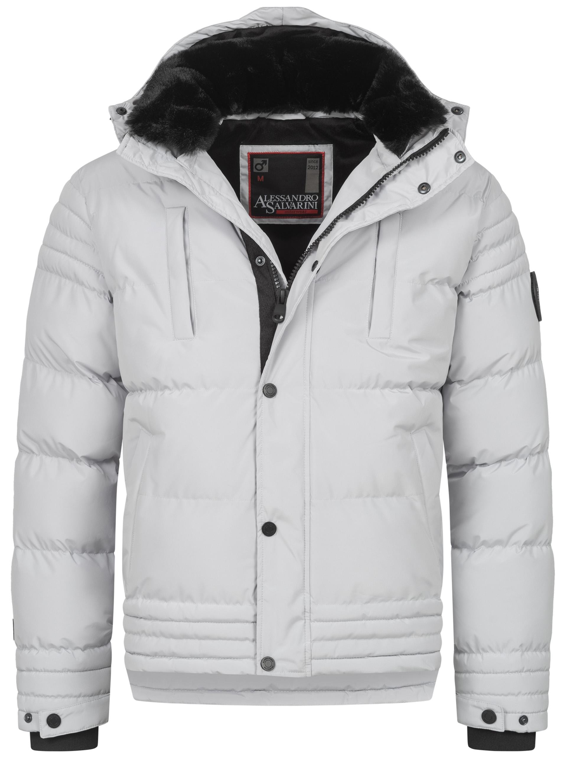 Alessandro Salvarini Herren Winterjacke AS-281 mit Teddyfell & abnehmbarer Kapuze Image