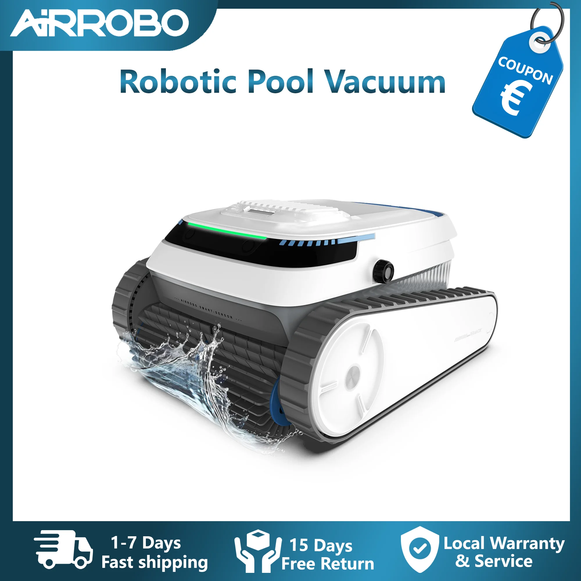 AIRROBO nettoyeur de piscine Robot aspirateur de piscine sans fil IPX8 moteurs étanches Robot nettoyeur automatique pour piscine