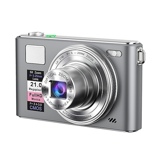 Nuova fotocamera digitale 4k fhd 2025 con scheda da 64 gb, compatta, piccola ed economica, ricaricabile, con messa a fuoco automatica da 64 mp, molto adatta per principianti che si avvicinano alla
